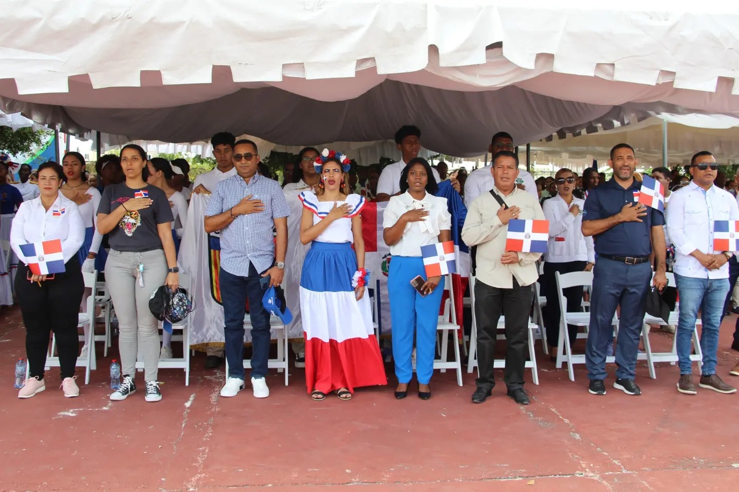 Celebración del 180 aniversario del día de la independencia Dominicana.