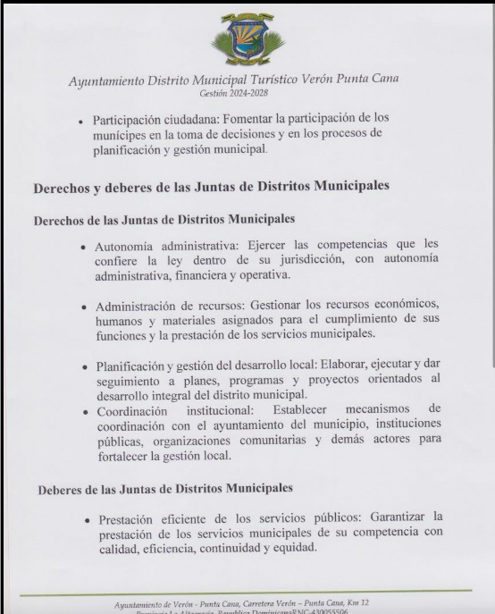 Derechos y deberes de las juntas municipales